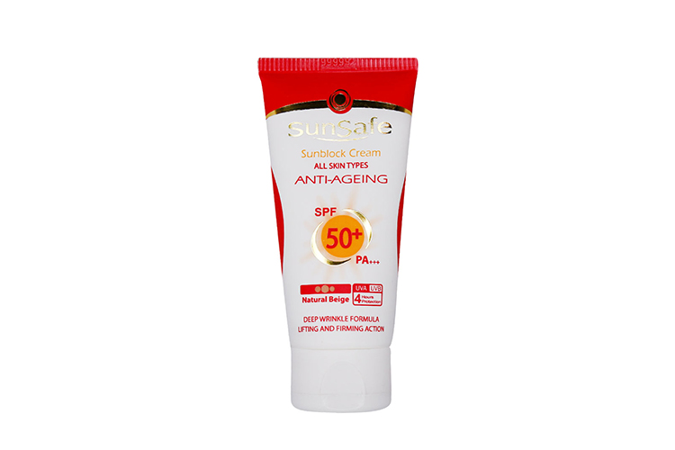 کرم ضد آفتاب و ضد چروک SPF 50  سان سیف